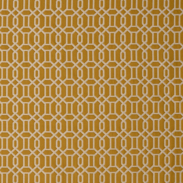 Sunshine Yellow Neutral Contemporary Geometric Modern Print Upholstery