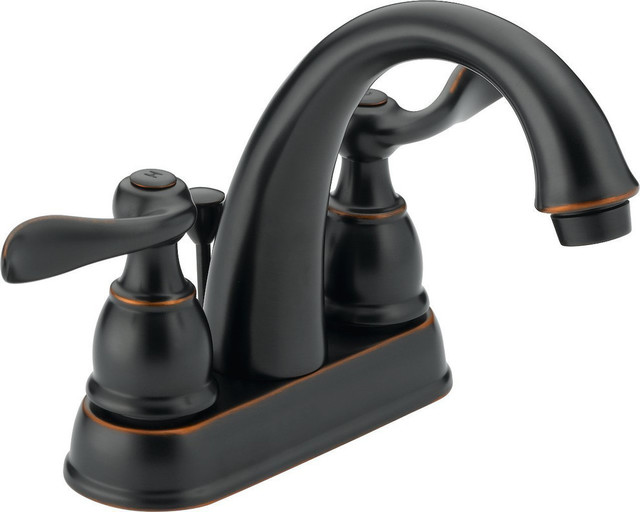 Delta Windemere Two Handle Centerset Bathroom Faucet Traditional