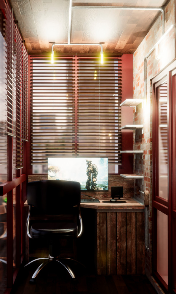 Балкон-кабинет в стиле лофт, Электросталь
