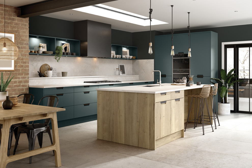 Inspiration for an industrial kitchen in Hampshire.