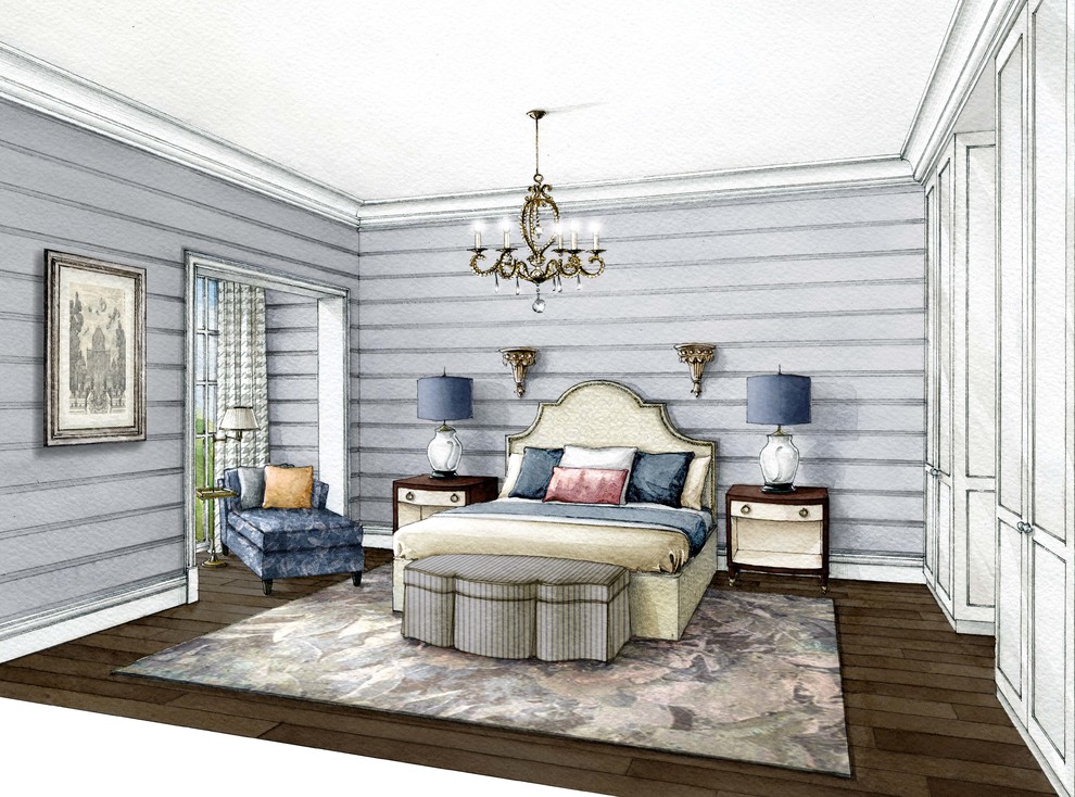 голубая спальня