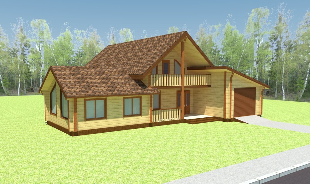 Проект дома из клееного бруса