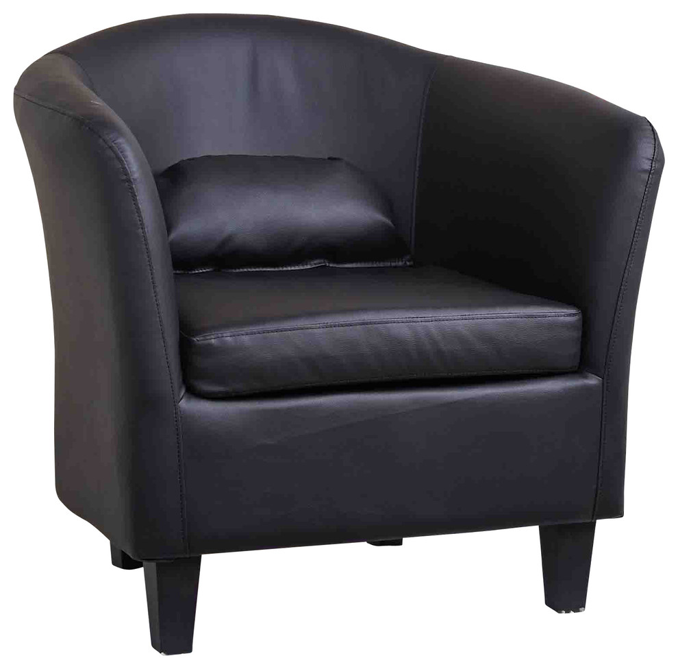 Denton Club Chair, Black