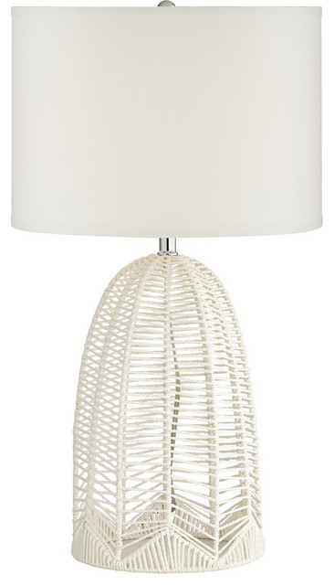 Aria 1 Light Table Lamp, White