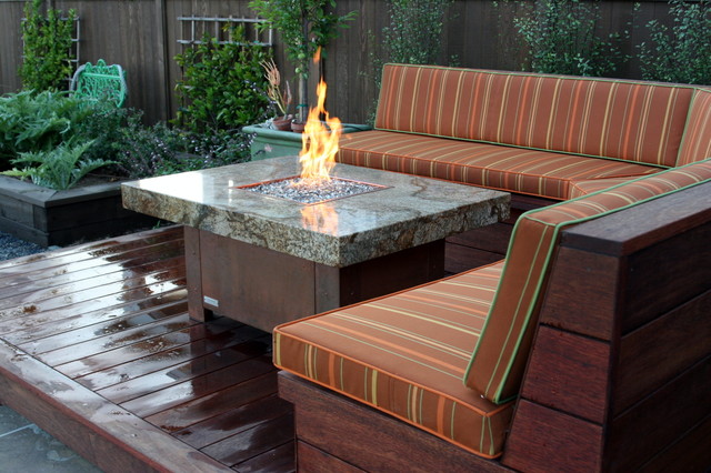 Balboa Fire Pit Tables Eclectic Patio Orange County By