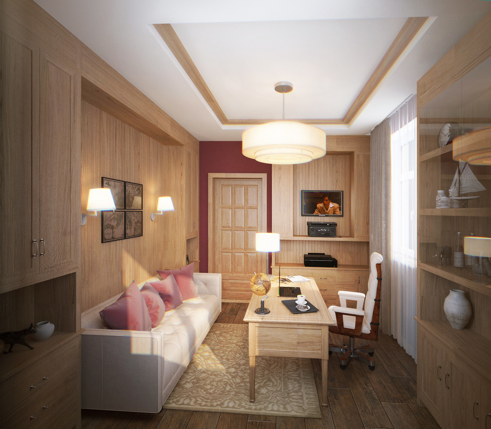 Дизайн-проекта загородного дома. Визуализация