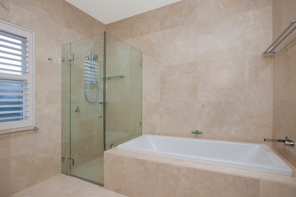 Mediterranean bathroom in Sydney.