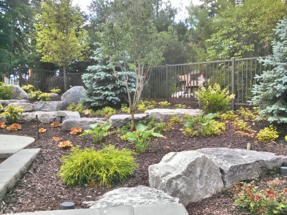 Design ideas for a traditional garden in Grand Rapids.