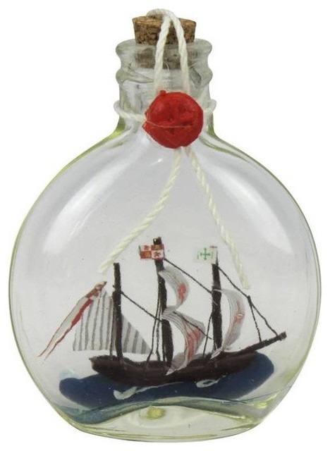 Santa Maria Model Ship in a Glass Bottle, 4