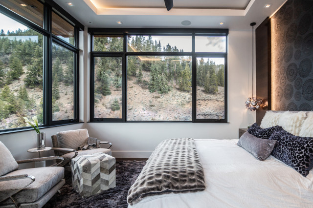 Modern Escape rustic-bedroom