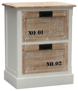 Shabby Chic Style Night Stand - Country - Nightstands And Bedside 