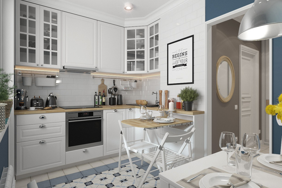 Квартира на Осташковском проезде  в скандинавском стиле