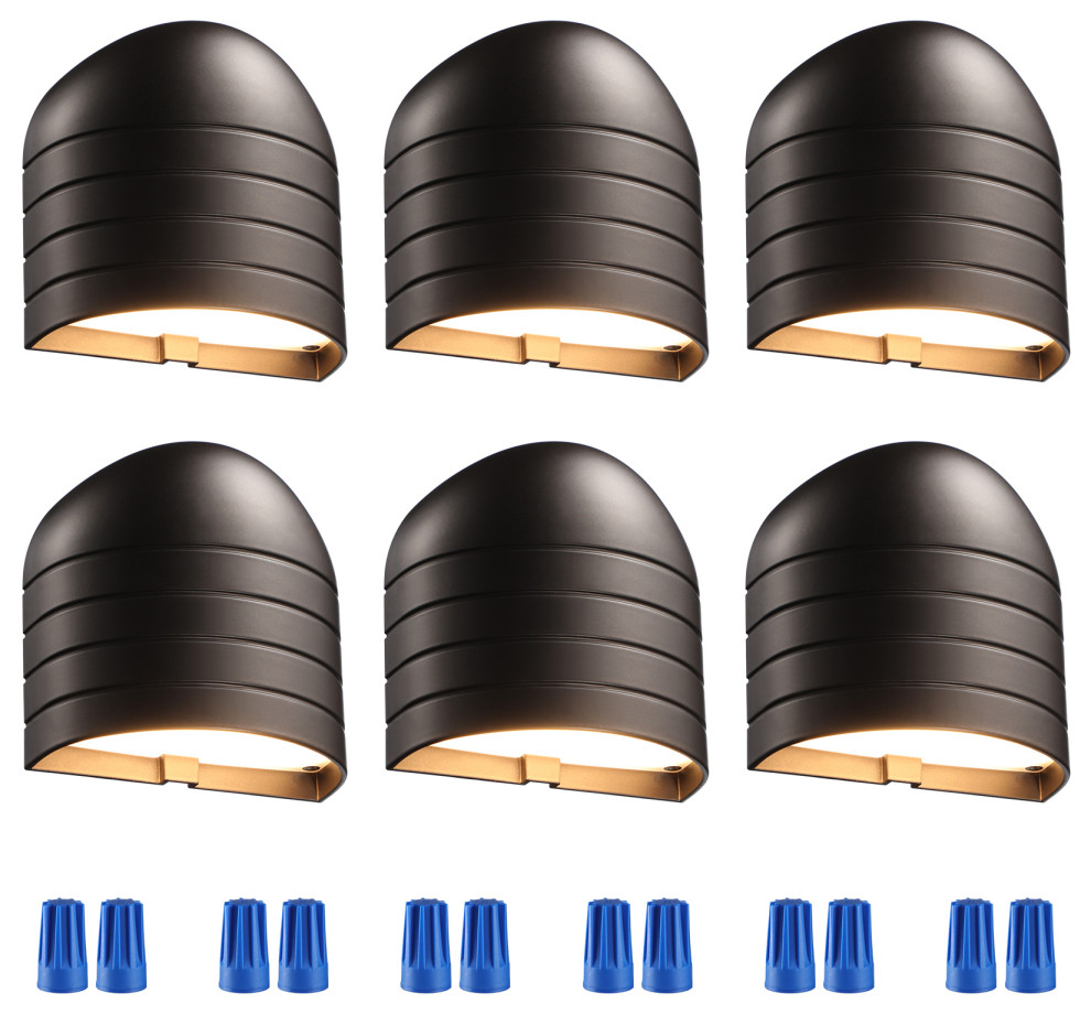 6-Pack Low Voltage LED Deck Lights, CRI90 Landscape Poolside Fence Lights