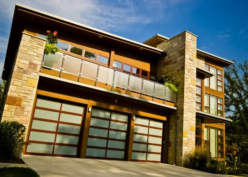 Garage - large three-car garage idea