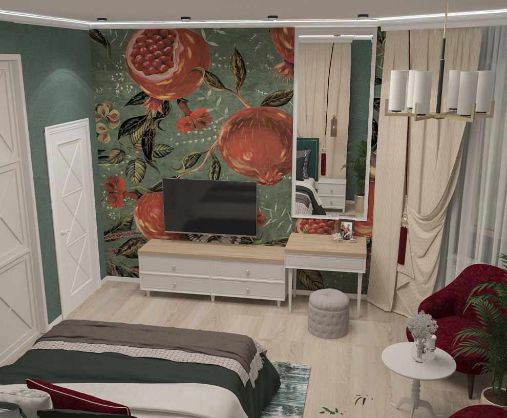 спальня с гранатами