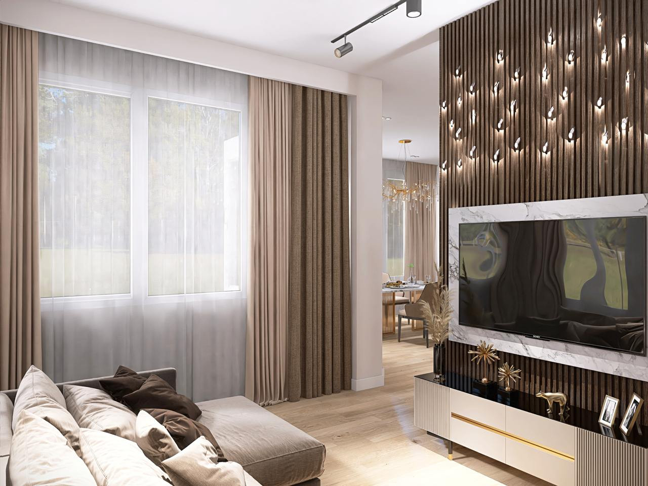 Загородный дом - первый этаж