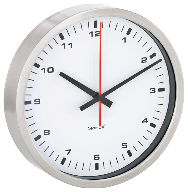 Era Wall Clock Contemporary Clocks By Blomus Era Wall Clock White Small