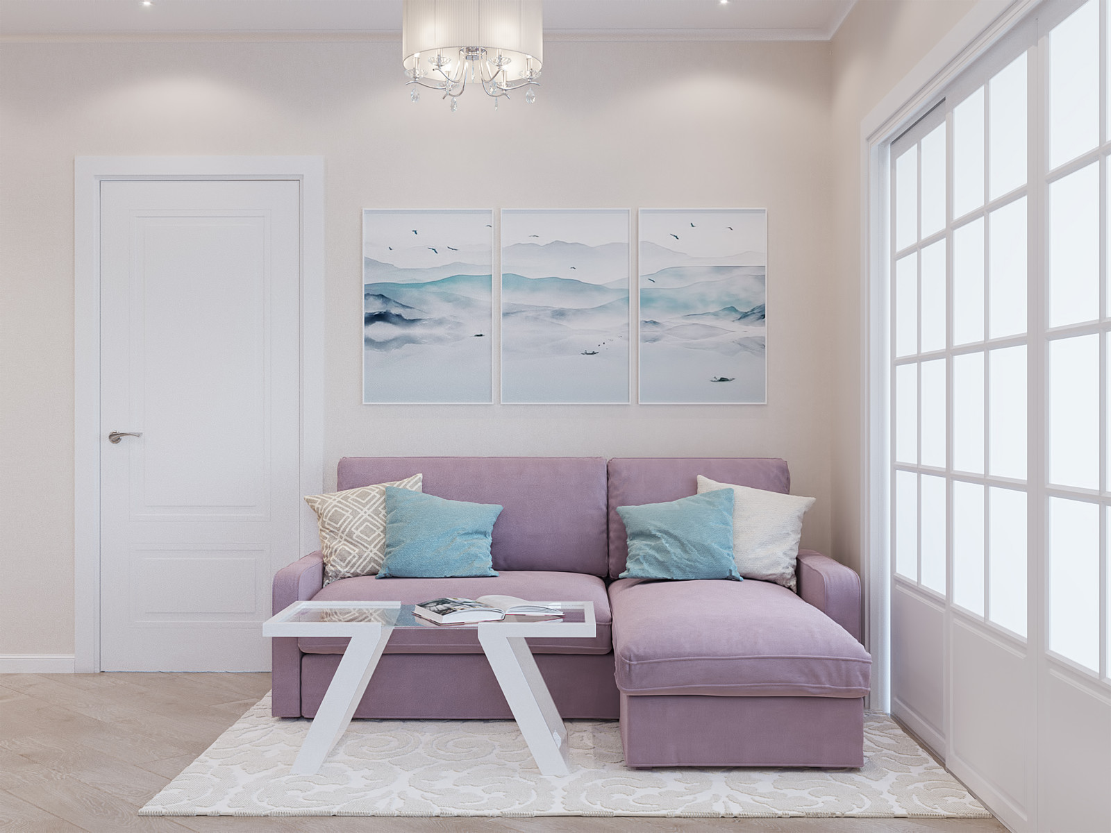 Бюджетный дизайн 3-ком. квартиры