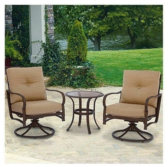 Patio Master 3 Piece Bellevue Deep Seating Chat Set Transitional Outdoor Lounge Sets By Esbenshades Greenhouses