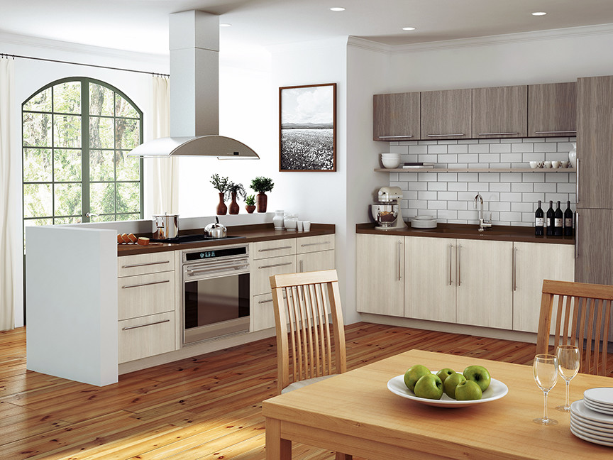 Transitional kitchen photo in Denver