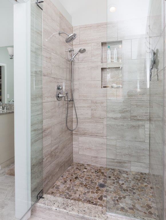 Inspiration for a transitional bathroom remodel in Boston
