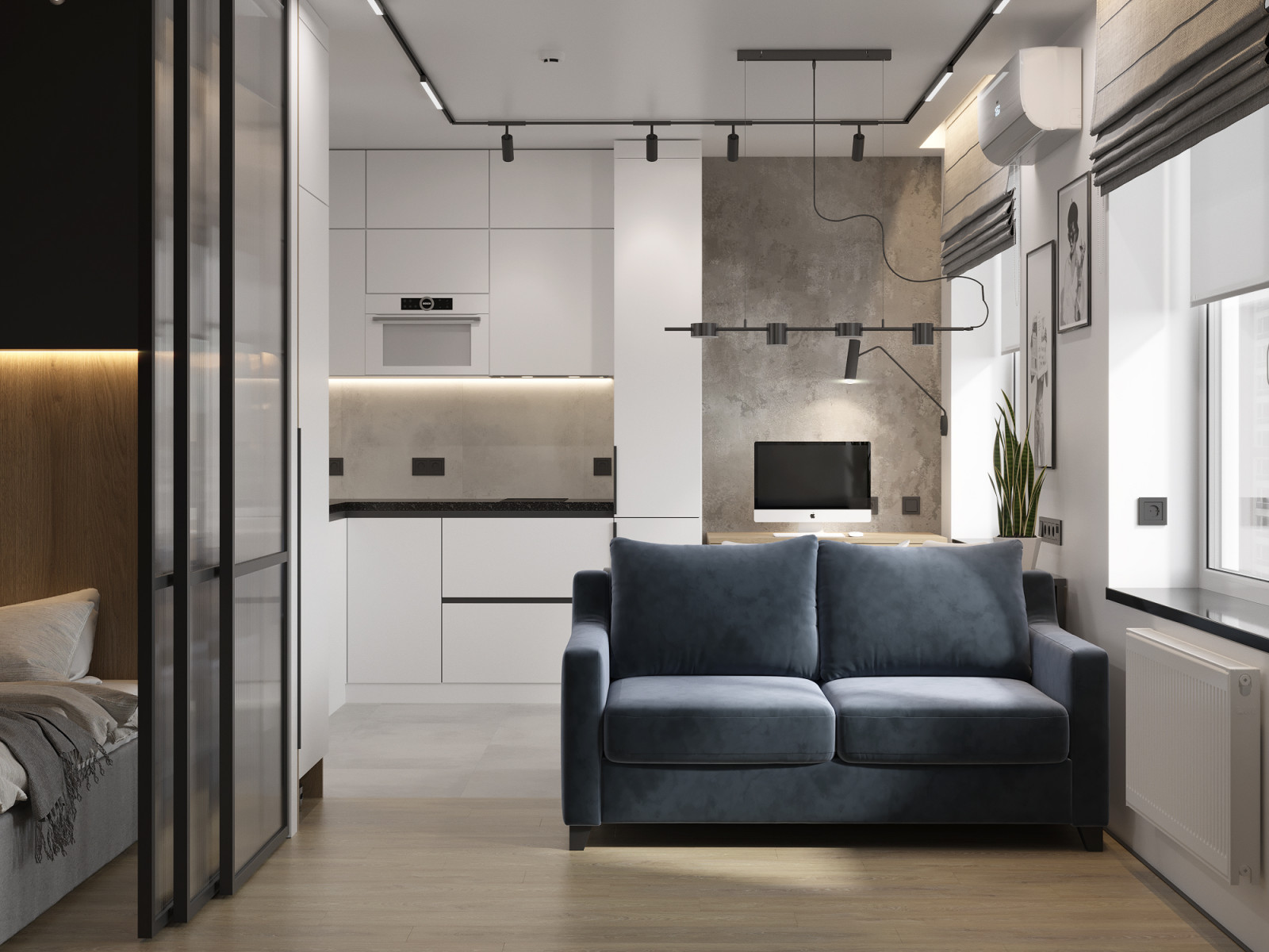 Проект однокомнатной квартиры в ЖК Среда