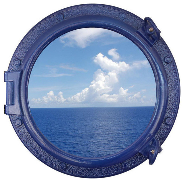 Porthole Window Decoration Navy Blue Beach Style Decorative Decorative Ship Porthole Window Navy Blue 20