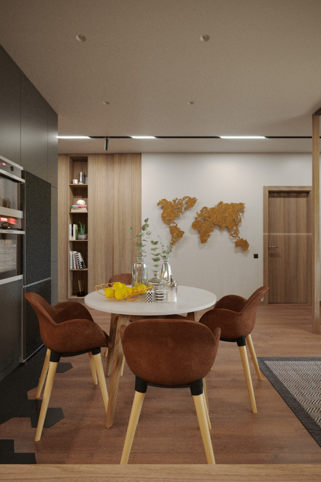 Квартира в современном стиле с яркими акцентами