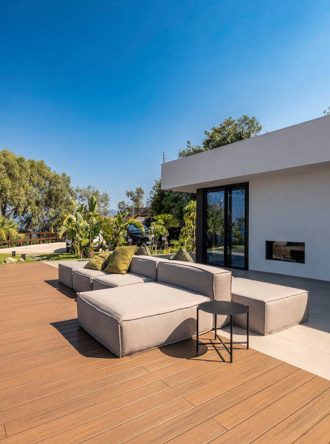 Terrazza vista mare a Milazzo contemporary-deck