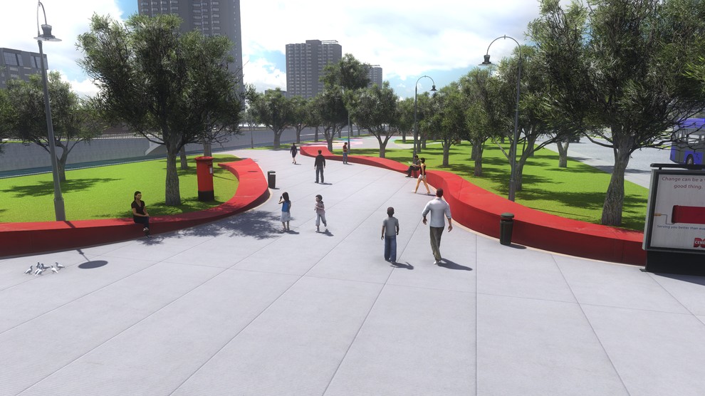 Лю Сыхань. Дипломный проект: "Реновация набережных реки Смоленки".