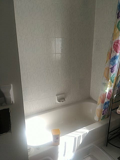 Before, during & after 3 piece washroom remdelling in Meadowvalle
