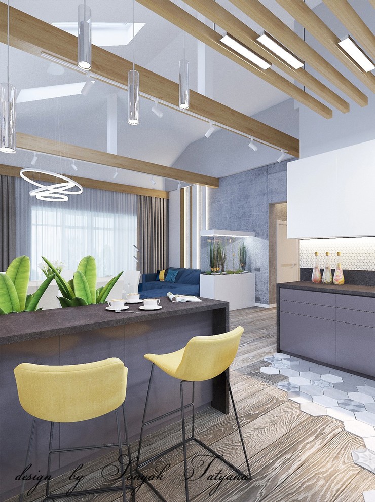 Современный уютный интерьер дома в пос. Родной