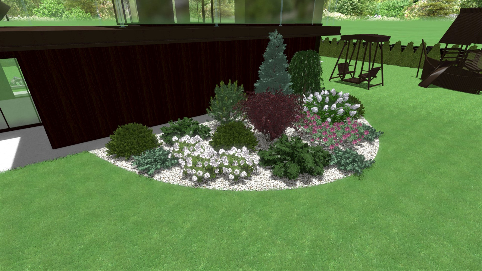 3D ландшафтный проект 1500 руб./сотка + все планы и чертежи