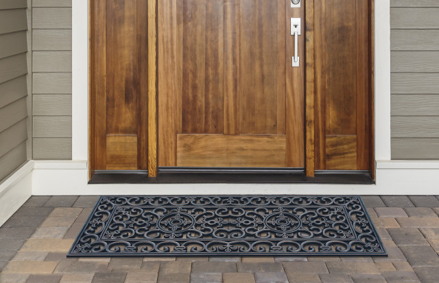 Rubber Grill Elegant Double Doormat 17 7 X47 Mediterranean