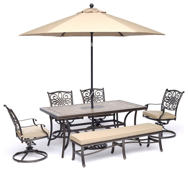 Tile Top Patio Table With 6 Chairs Patio Ideas