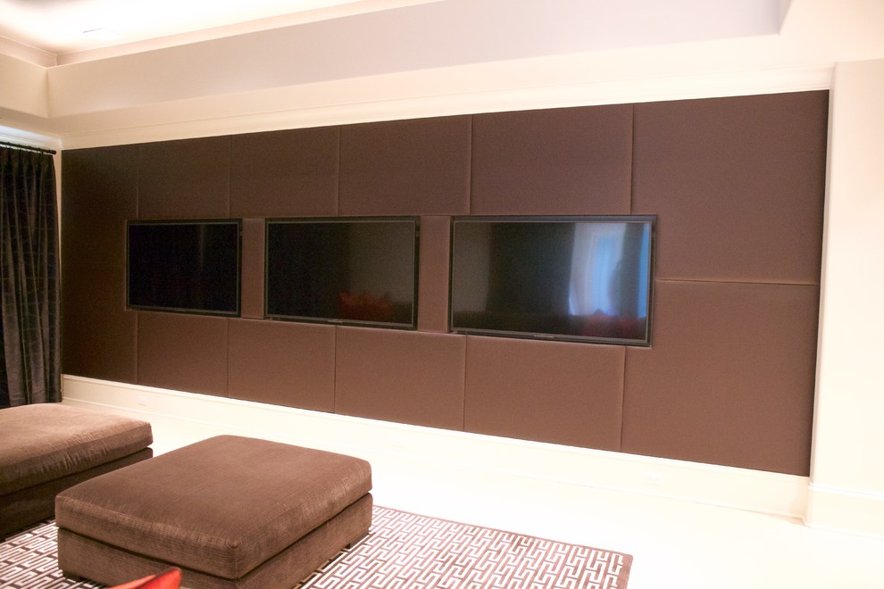 Home design - large transitional home design idea in Atlanta