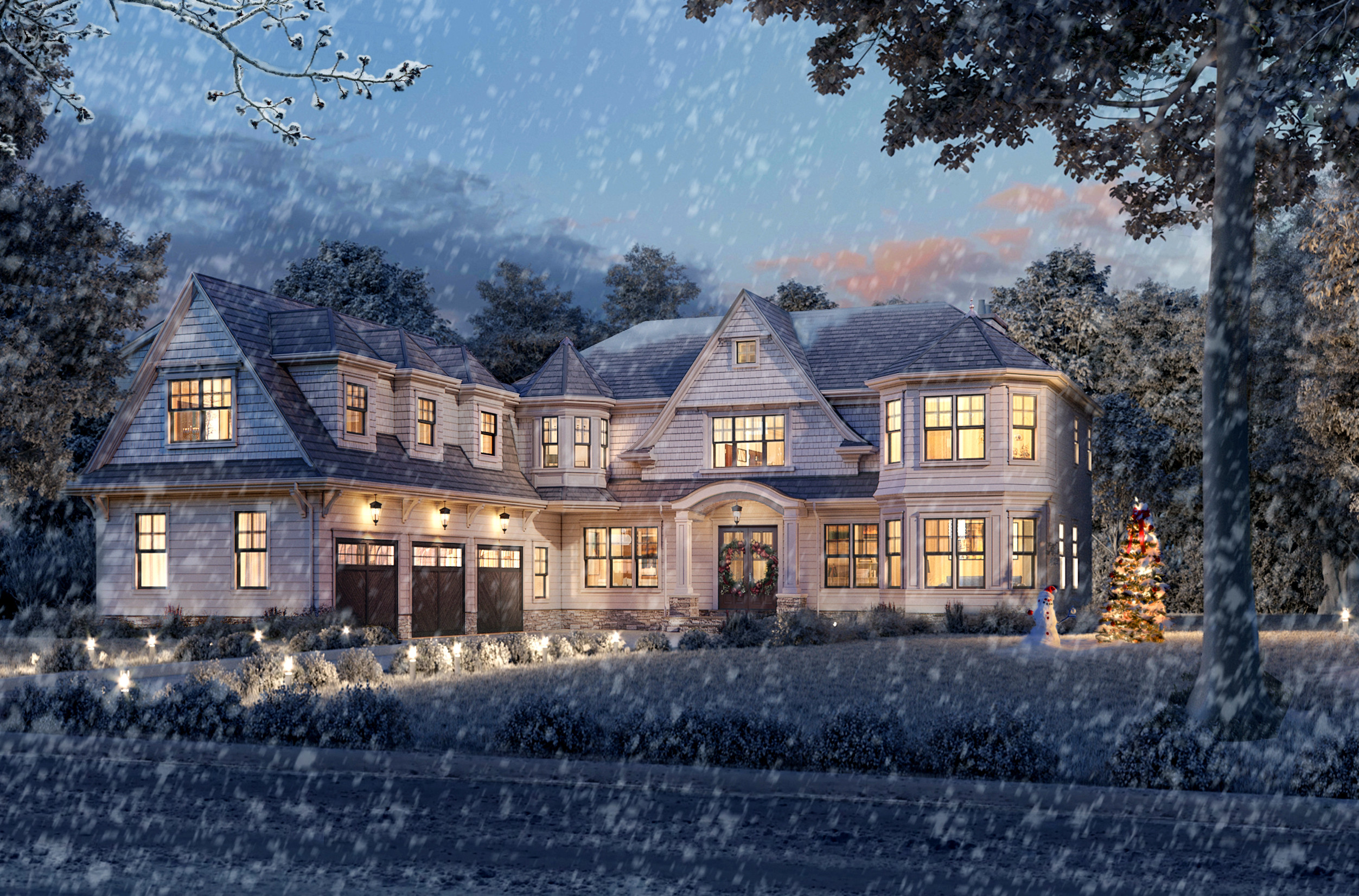 Whimsical White Winter Wonderland Home