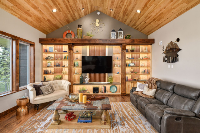 Ocean view Paradise rustic-living-room