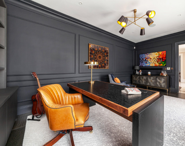 Stylish bespoke home office Modern Home Office Surrey by