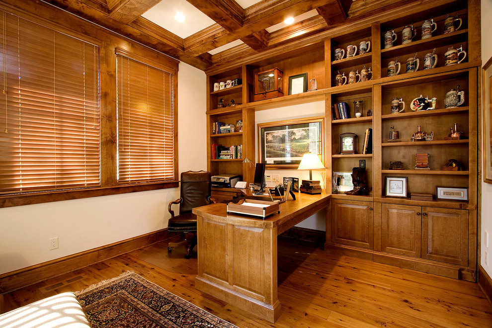 Photo of a traditional home office in Other.