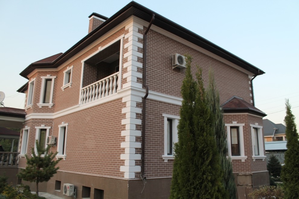 Фасад с гибким камнем