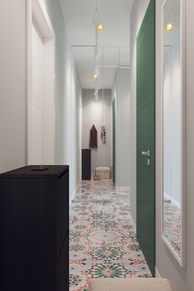 Дизайн квартиры 38м2 евродвушка в стиле ЭКО