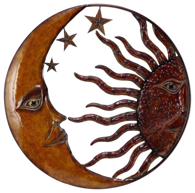 Crescent Moon Vintage Wall Sculpture Home Garden Decor