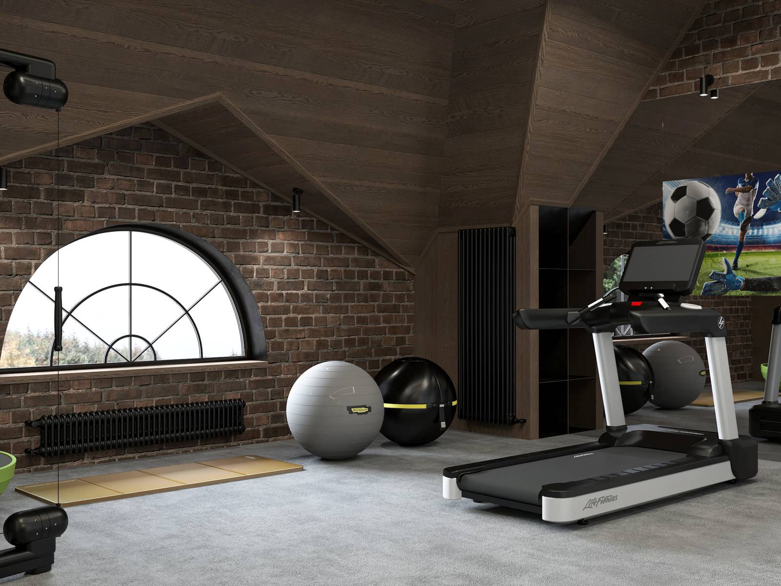 Мансарда частного жилого дома.