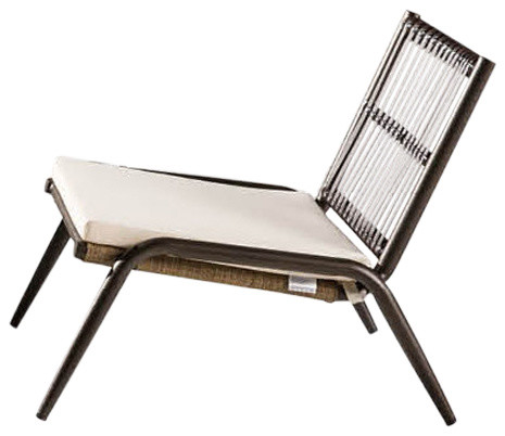 Kitaibela Modern Outdoor Low Chair, Low Outdoor Chairs