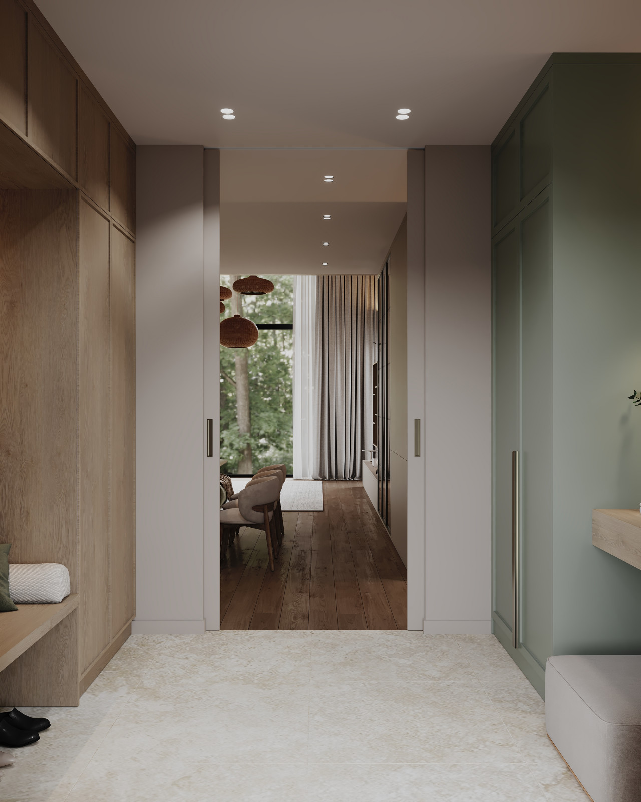 Дизайн интерьера дома в кп Урман— 174 м²