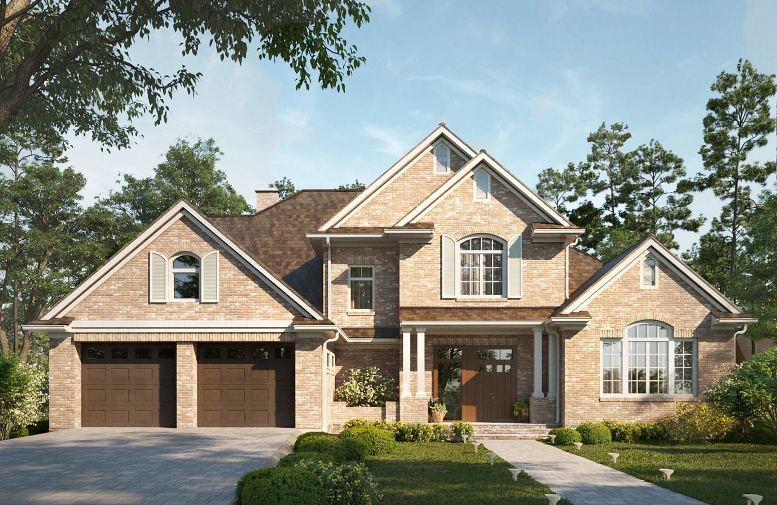 Жилой дом в американском стиле