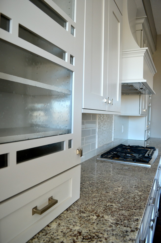 Example of a mountain style kitchen design in Omaha