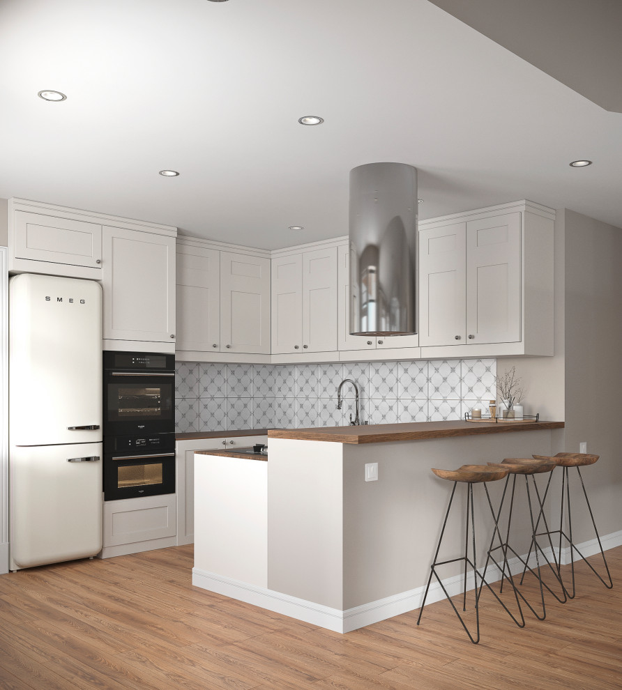 3d-визуализация кухни+гостиной