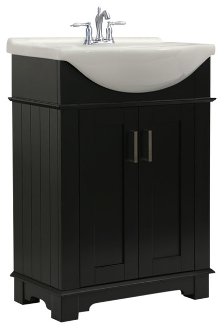 24 Sink Vanity No Faucet Transitional Bathroom Vanities And